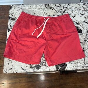 Men's Classic Drawstring casual shorts  - Coral Pink